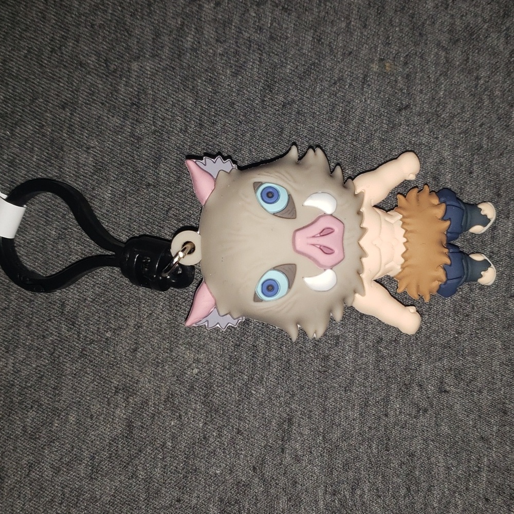 Demon Slayer Kimetsu no Yaiba Inosuke Hashibira Figural Bag Clip